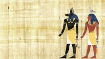 Egyptian Gods Anubis and Geb