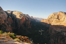  view of a river in a canyon 