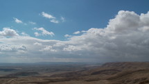 Clouds Time-lapse over the Negev Desert in Israel