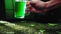 Green Beer For Saint Patrick's Day