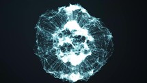 Sphere Network Connection Structure - Futuristic Background