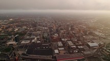 Sunrise Over Indianapolis, Indiana Drone Aerial