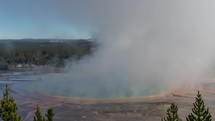 Time Lapse of Grand Prismatic Spring in Yellowstone National Park Wyoming Largest Hot Spring in the United States	
