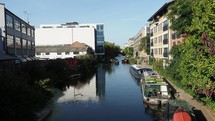 LONDON, UK - CIRCA OCTOBER 2022: Regent's Canal - EDITORIAL USE ONLY