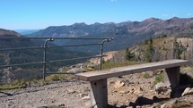 Scenic Mountain Overlook Bench