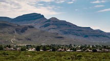 Time-lapse of Sacramento mountains and foothills in Alamogordo New Mexico