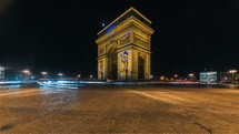 The Arc de Triomphe at Night