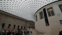 LONDON, UK - CIRCA OCTOBER 2022: The Great Court at the British Museum designed by architect Lord Norman Foster - EDITORIAL USE ONLY