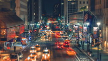 New York City traffic at Night