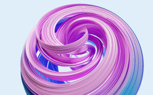 Flowing curve lines background, 3d rendering.
