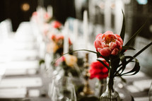 set table for a wedding reception 