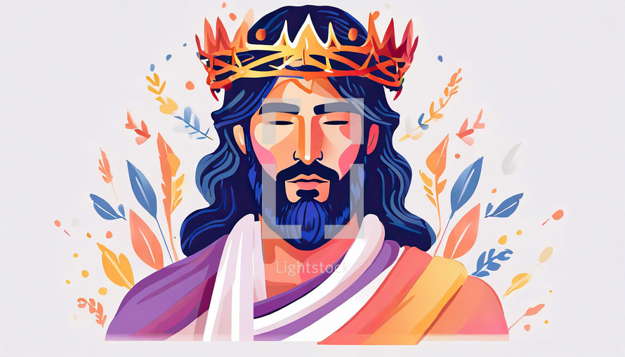Jesus with a Crown of Thorns