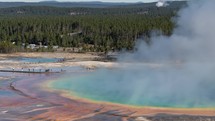 Time Lapse of Grand Prismatic Spring in Yellowstone National Park Wyoming Largest Hot Spring in the United States	
