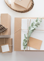 brown gift boxes 