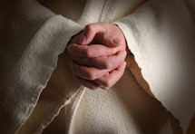 praying hands of Christ 
