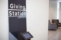 online Giving Station in Harvest Church 