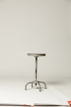 empty stool in a studio 
