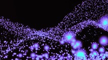 Abstract Dynamic Wave Of Particles	