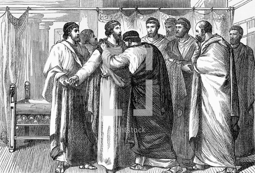 Paul leaves Ephesian Elders, Acts 20:13-38
