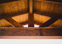 wooden rafters 