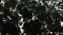 White Smoke Matter With Dust Particles Moving In Dark Space. - animation, graphics	