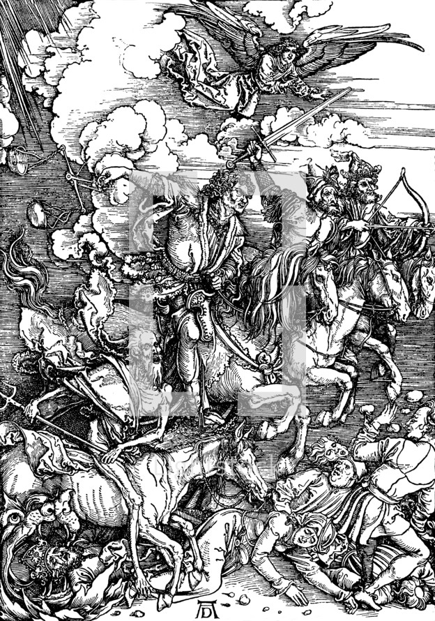 The Apocalypse, The Four Horsemen from Revelation by Albrecht Durer, 1471 - 1528