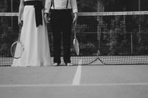 tennis and formal wear 