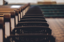 rows of chairs and church pews 