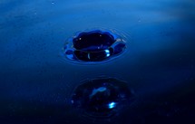 blue water drops 