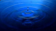 blue water drops 