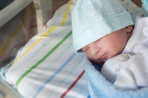 newborn baby at the hospital 