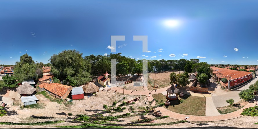 360 aerial photo taken with drone of Vila Poty (Campos dos Artesões) in Teresina, Piauí, Brazil