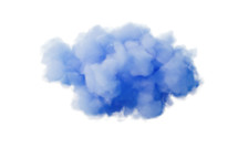 Isolated soft cloud, 3d rendering.