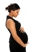 Pregnant Hispanic woman 