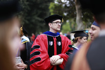 doctorate at a graduation ceremony 