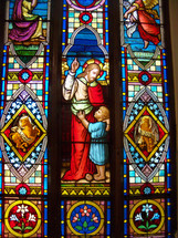 Jesus The One Way to Heaven Stained Glass