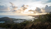 Oahu Koko Head Sunset Timelapse	