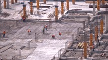 Workers in the construction