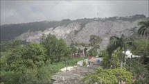 sandy cliffs in Haiti 
