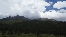 Timelapse of clouds and shadows over the rocky mountains