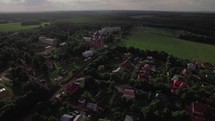 Flying over Holy Cross Monastery and Ascension Cathedral 