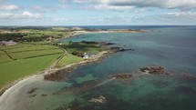 Aerial View of South East Ards Peninsula and Millin Bay, Northern Ireland

