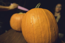 carving pumpkins 