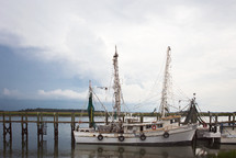 docked fishing boat 