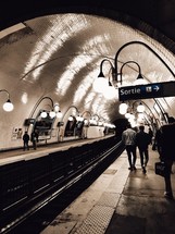 subway in Paris 