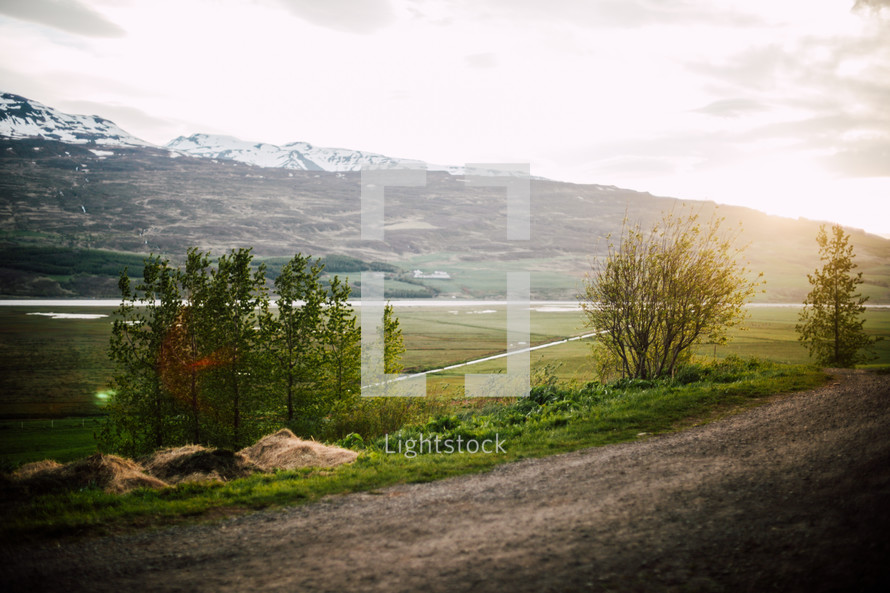 rural landscape in Iceland 