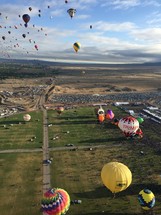 a hot air balloon festival 