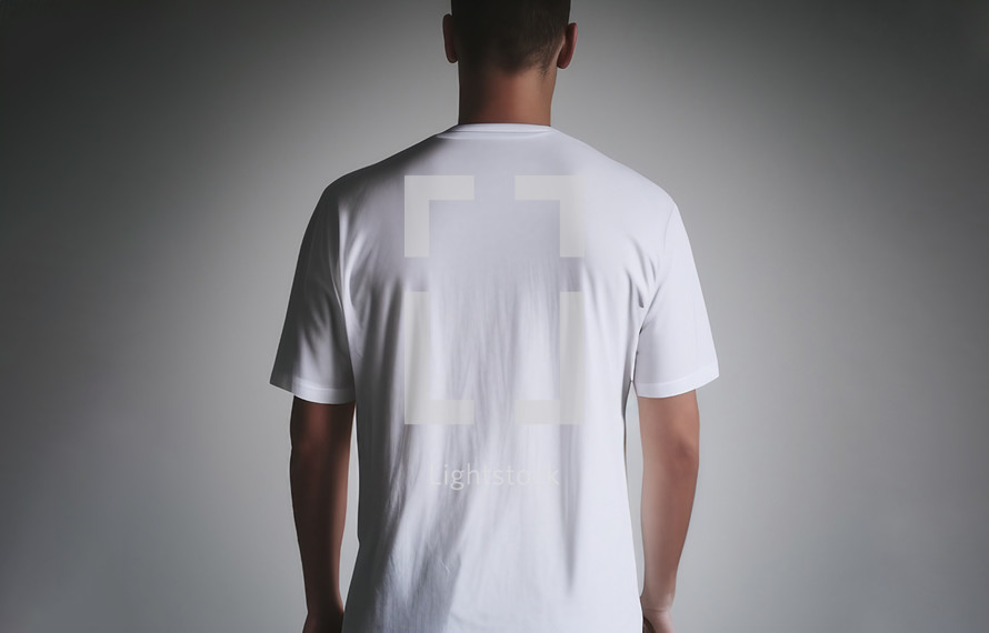 Back of the Blank White T-shirt