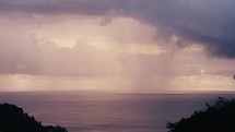 Timelapse of a storm forming over the Pacific Ocean in Costa Rica