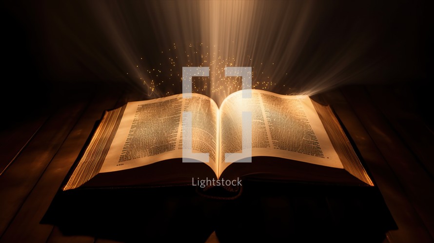 Dramatic Light Come From a Bible